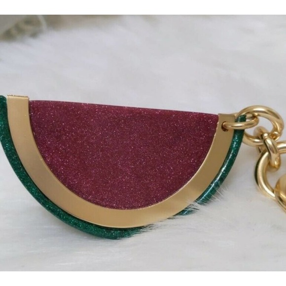 COACH Glitter 3D Watermelon Keyfob Bagcharm F67683 - Picture 8 of 8